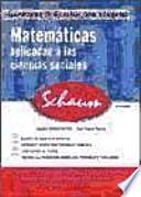 Libro Matemáticas aplicadas a las ciencias sociales