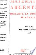 Matemáticos argentinos durante la dominación hispánica