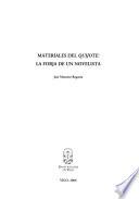 Materiales del Quijote