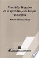 Materiales literarios en el aprendizaje de lengua extranjera