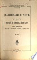 Mathematicae notae
