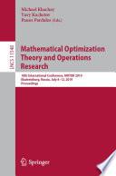 Libro Mathematical Optimization Theory and Operations Research