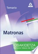 Matronas Del Servicio Vasco de Salud-osakidetza. Temario Ebook