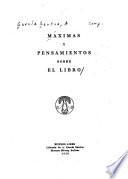 Máximas y pensamientos sobre el libro