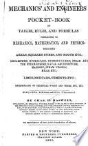 Mechanics' and Engineers' Pocketbook of Tables
