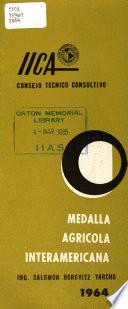 medalla Agricola Interamericana 1964