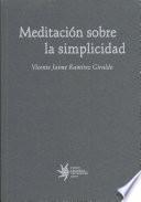 Meditación sobre la simplicidad