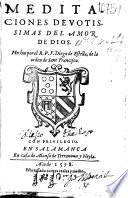 Meditaciones devotissimas del amor de Dios