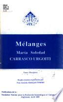 Mélanges Maria Soledad Carrasco Urgoiti