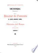 Memoria ... al Congreso ordinario ...