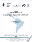 Memoria Curso Taller Regional IICA-BID Actualization en Metodologias y Aplicaciones de Prioridades De Investigacaion Agropecuaria 6-9 de Noviembre, 1995 Cali, Colombia
