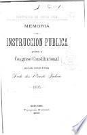 Memoria de educación pública