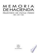 Memoria de Hacienda