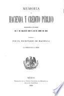 Memoria de hacienda y crédito público