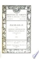 Memoria de la Estación experimental agricola de la Sociedad nacional agraria