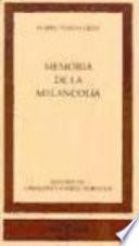 Memoria de la melancolía