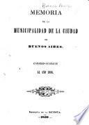 Memoria de la Municipalidad