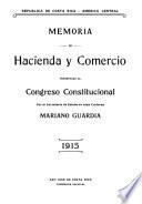 Memoria de la Secretaría de Hacienda y Comercio correspondiente al año ...