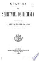 Memoria de la Secretaría de Hacienda y Crédito Público