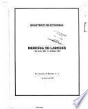 Memoria de labores