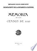 Memoria de los censos generales de población, agrícola, ganadero e industrial de 1930