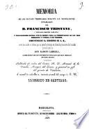 Memoria de los sucesos verificados durante las negociaciones entabladas con D. Francisco Tristany titulads Coronel Carlista y proposiciones hechas por el mismo, para la presentacion de sus tres hermanos y fuerza á sus órdenes, sometiéndose al gobierno de S. M. entre los cuales se ofrecia por su parte la entrego en clase de prisionero del titulado general carlista Don Ramon Cabrera, acompañada de los documentos oficiales que han medíado en este asunto