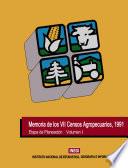Memoria de los VII Censos Agropecuarios 1991. Etapa de planeación. Volumen I