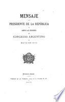 Memoria de relaciones exteriores y culto presentada al Honorable Congreso Nacional en ...