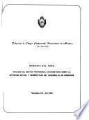 Memoria del Foro Análisis del Sector Profesional Universitario sobre la Situación Actual y Perspectivas del Desarrollo en Honduras