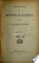 Memoria del Ministerio de Hacienda
