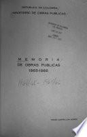 Memoria del Ministerio de Obras Publicas al Congreso Nacional