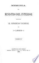 Memoria del Ministerio del Interior