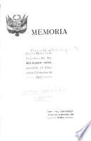 Memoria del Ministro de Fomento ... al Congreso Ordinario de ...