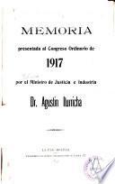Memoria del Ministro de Justicia é Instrucción Pública