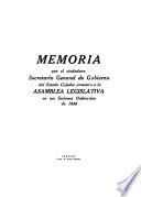 Memoria ...
