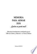 Memoria para armar: Quién se portó mal?