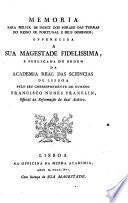 Memoria para servir de indice dos foraes das terras do reino de Portugal e seus dominios