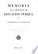 Memoria que indica el estado que guarda el ramo de educación pública