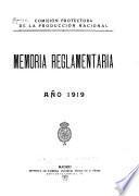 Memoria reglamentaria