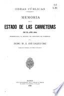 Memoria sobre el estado de las carreteras en el año...