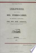 Memoria sobre el proyecto del ferrocarril de Albacete a Cartagena