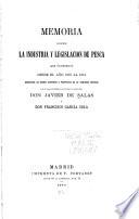 Memoria sobre la industria y legislación de pesca