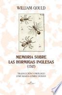 Memoria sobre las hormigas inglesas (1747)
