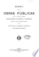 Memoria sobre las obras públicas en el año de 1882