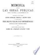 Memoria sobre las obras públicas...