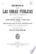 Memoria sobre las obras públicas...