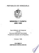 Memoria y cuenta - Ministerio del Ambiente y de los Recursos Naturales Renovables