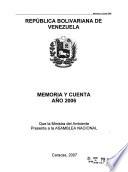 Memoria y cuenta - Ministerio del Ambiente y de los Recursos Naturales Renovables