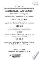 Memorial ajustado ... del pleyto que en este Supremo Consejo de Hacienda sigue ... con el Conde de Altamira... sobre incorporación á la Corona de las alcabalas y tércias de los Estados de Almazán y Monteagudo