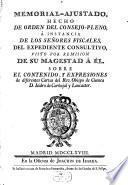 Memorial ajustado, hecho de orden del consejo-pleno ... sobre el contenido y expresiones de diferentes Cartas del Rev. Obispo de Cuenca D. Isidro de Carbajal y Lancaster